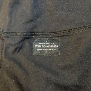 Black HVIII gym shorts.